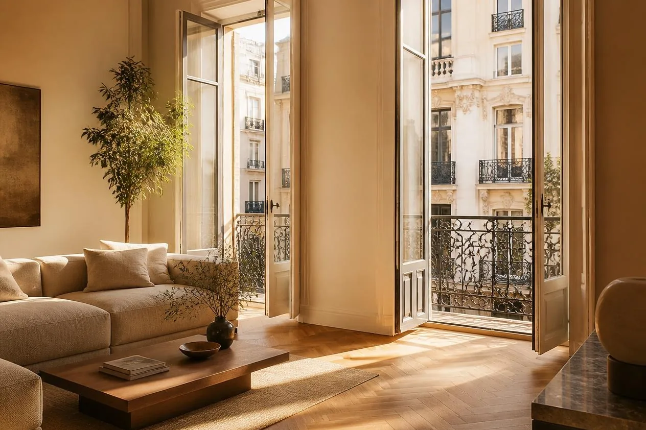 Remise des clés d'un appartement en location à Madrid